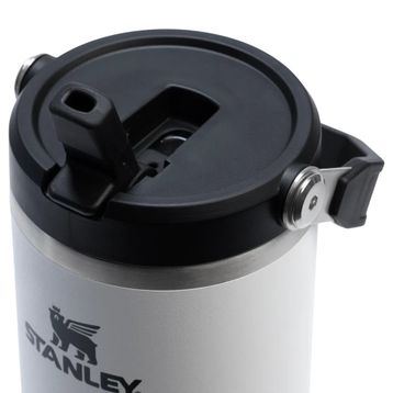 Stanley The IceFlow Flip Straw Beyaz Siyah 0.89 lt Pipetli Termos
