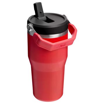 Stanley The Iceflow Flip Straw Kırmızı 0.60 lt Pipetli Termos Bardak