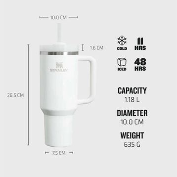 Stanley The Quencher Flowstate Tumbler 1.18 lt Frost Pipetli Bardak Termos
