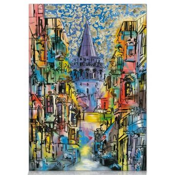 Star 1000 Parça Galata Kulesi Puzzle Altın Varaklı Puzzle