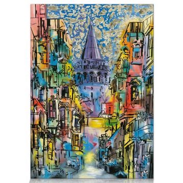 Star 1000 Parça Galata Kulesi Puzzle Altın Varaklı Puzzle