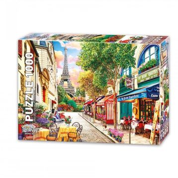 Star 1000 Parça Pariste Bir Küçük Sokak Puzzle