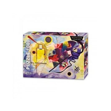 Star 1000 Parça Sarı Kırmızı Mavi İllüstrasyon Puzzle