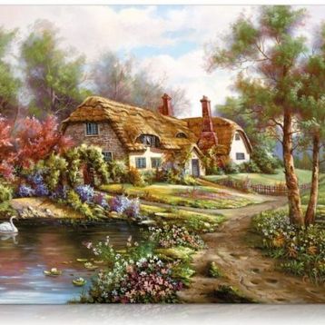 Star 500 Parça Havuzlu Bahçe Puzzle