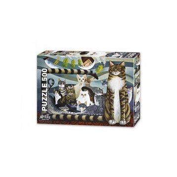 Star 500 Parça Kedi Ailesi Puzzle