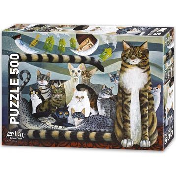 Star 500 Parça Kedi Ailesi Puzzle