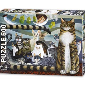 Star 500 Parça Kedi Ailesi Puzzle