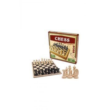 Star Chess Plastik Taşlı Ahşap Satranç Takımı