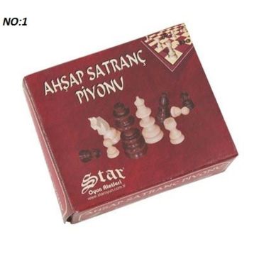 Star No:2 Ahşap Satranç Piyonu