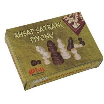 Star No:3 Ahşap Satranç Piyonu