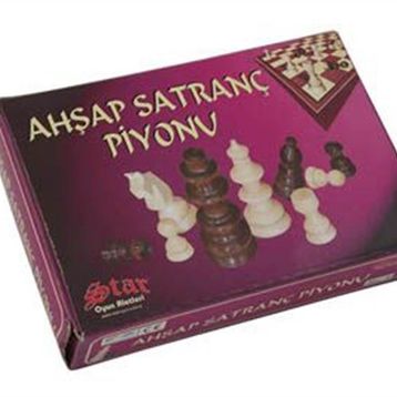 Star No:4 Ahşap Satranç Piyonu