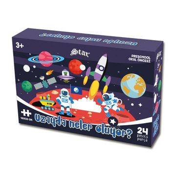 Star Preschool Uzayda Neler Oluyor Eğitici Puzzle