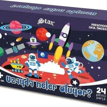 Star Preschool Uzayda Neler Oluyor Eğitici Puzzle
