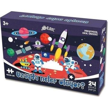Star Preschool Uzayda Neler Oluyor Eğitici Puzzle
