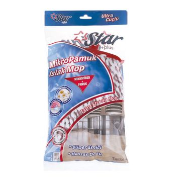 Star STR-105 Mikro Pamuk Geniş Islak Mop