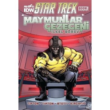 Star Trek Maymunlar Gezegeni - Kapak C - Scott Tipton David Tipton Rachael Stott Charlie Kirchoff