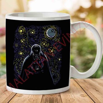 Star Wars Van Gogh Style Starry Dark Side Baskılı Kupa