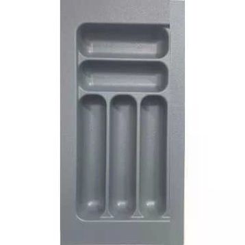 Starax 24x49 cm Gri Plastik 30 cm 5 Gözlü Modül Kaşıklık