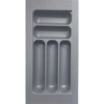Starax 24x49 cm Gri Plastik 30 cm 5 Gözlü Modül Kaşıklık