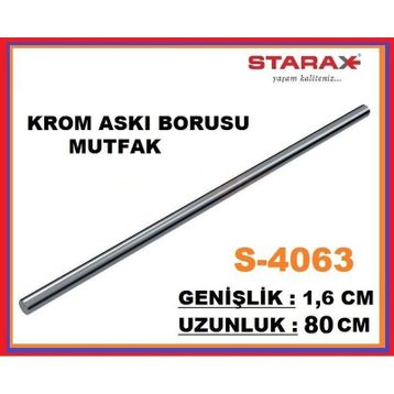 Starax 4065 120 cm Krom Mutfak Askı Borusu