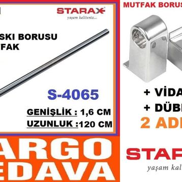 Starax 4065 120 cm Krom Mutfak Askı Borusu