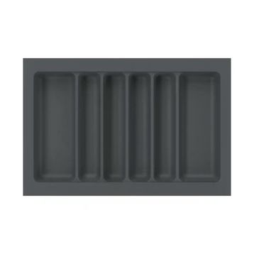 Starax 74x49 cm Gri Plastik 80 cm 6 Gözlü Modül Kepçelik
