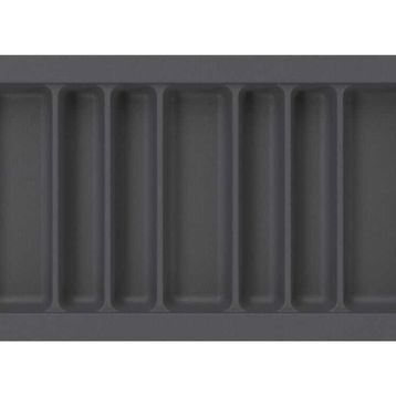 Starax 84x49 cm Antrasit Plastik 90 cm 7 Gözlü Modül Kepçelik