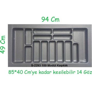 Starax Gri Plastik Kaşıklık