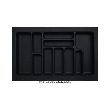 Starax S-2289 74x49 cm Çekmece İçi Plastik Kaşıklık