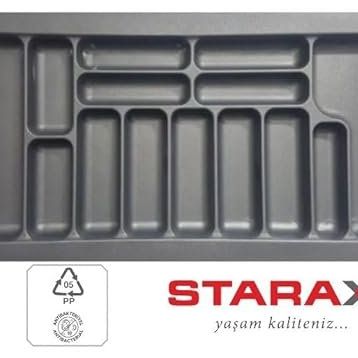 Starax S-2293 94x49 cm Çekmece İçi Plastik Kaşıklık