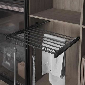 Starax S-6303-A Plastik Kapaklı Teleskopik Raylı Antrasit 50 cm Pantolonluk
