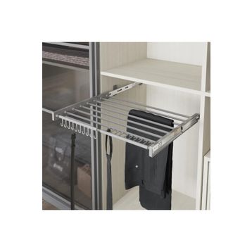 Starax S-6307-G 80 cm Gri Plastik Kapaklı Teleskopik Raylı Pantolonluk