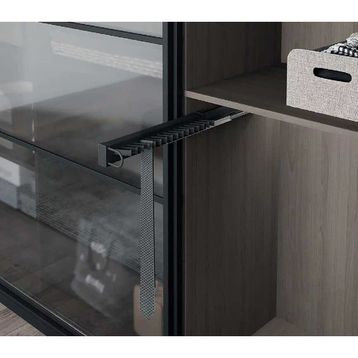 Starax S-6727-A Antrasit Sol Alüminyum Frenli Kravatlık