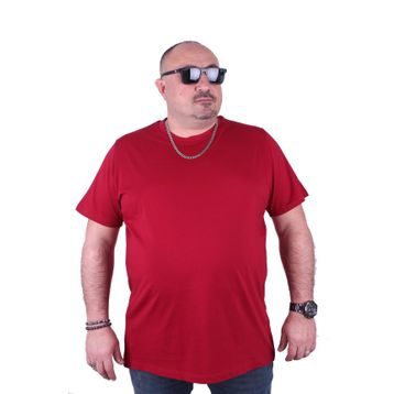 Starbattal 11100 Bordo Büyük Beden Erkek T-shirt