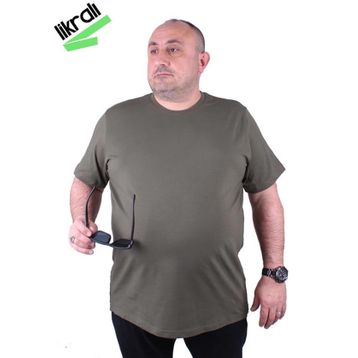 Starbattal 11160 Haki Büyük Beden Erkek T-shirt