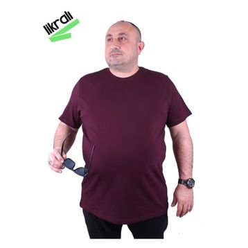 Starbattal 11160 Mürdüm Büyük Beden Erkek T-shirt