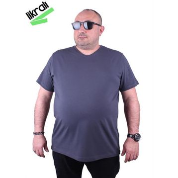 Starbattal 11170 Füme Büyük Beden Erkek T-shirt