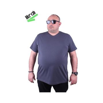 Starbattal 11170 Füme Büyük Beden Erkek T-shirt