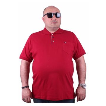 Starbattal 11501 Bordo Büyük Beden Erkek T-shirt
