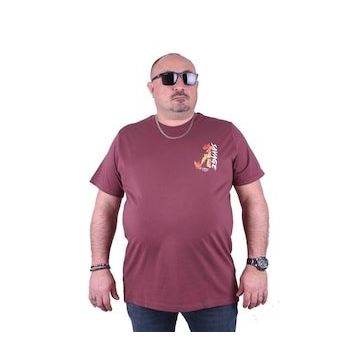 Starbattal 23101 Eflatun Büyük Beden Erkek T-shirt
