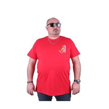 Starbattal 23101 Kırmızı Büyük Beden Erkek T-shirt