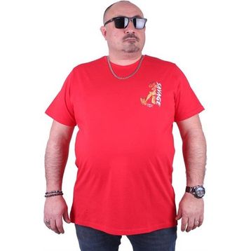 Starbattal 23101 Kırmızı Büyük Beden Erkek T-shirt