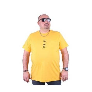 Starbattal 23102 Sarı Büyük Beden Erkek T-shirt