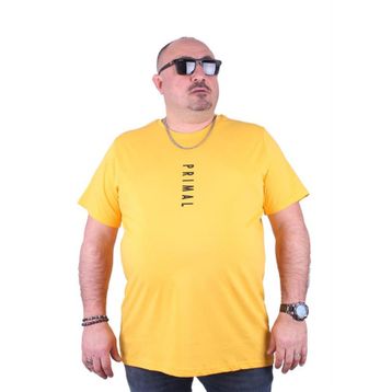 Starbattal 23102 Sarı Büyük Beden Erkek T-shirt