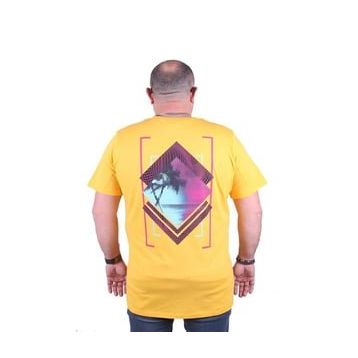 Starbattal 23103 Sarı Büyük Beden Erkek T-shirt