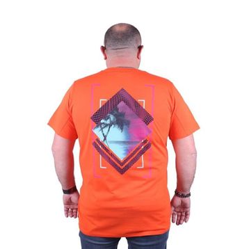 Starbattal 23103 Turuncu Büyük Beden Erkek T-shirt