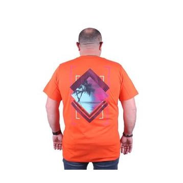 Starbattal 23103 Turuncu Büyük Beden Erkek T-shirt