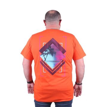 Starbattal 23103 Turuncu Büyük Beden Erkek T-shirt