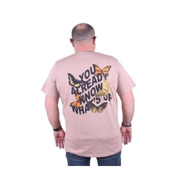 Starbattal 23107 Bej Büyük Beden Erkek T-shirt