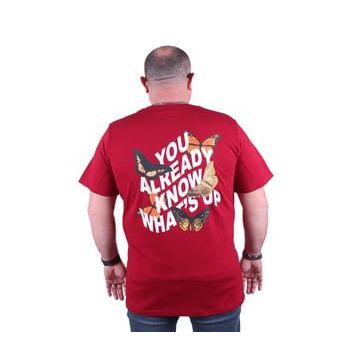 Starbattal 23107 Bordo Büyük Beden Erkek T-shirt